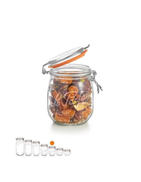 Le Parfait | Super weckpot 500 ml Ø&nbsp;85&nbsp;mm (6 stuks)