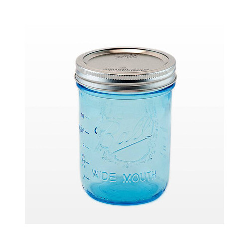 Ball | Mason Jar Elite BLUE 16 oz / 475 ml Wide Mouth (4 stuks)