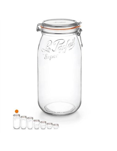 Le Parfait | Super weckpot 3 L ml Ø&nbsp;10&nbsp;cm (3 stuks)