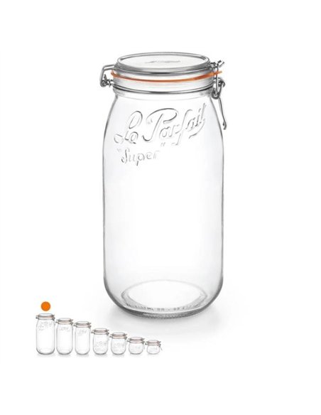Le Parfait | Super weckpot 3 L ml Ø&nbsp;10&nbsp;cm (3 stuks)