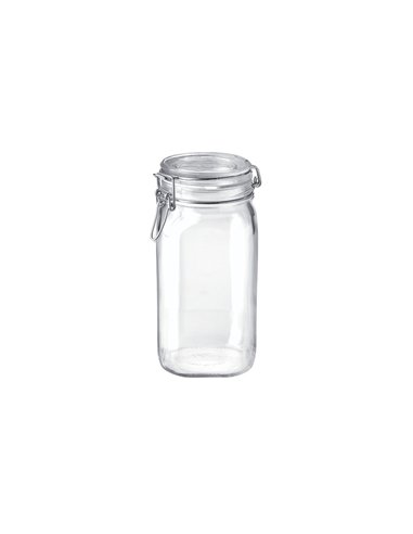 Bormioli Rocco Fido klempot vierkant 1,5l (6 stuks) 
