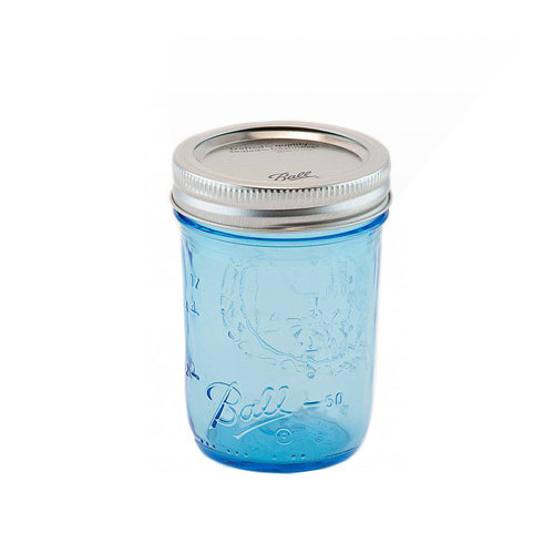 Ball | Mason Jar Elite BLUE 8 oz / 240 ml Regular Mouth (1 stuks)