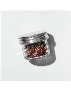 Ripple Mason Jar Regular 0,12 L - incl. RVS deksel (1 st.)