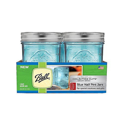 Ball | Mason Jar Elite BLUE 8 oz / 240 ml Regular Mouth (1 stuks)