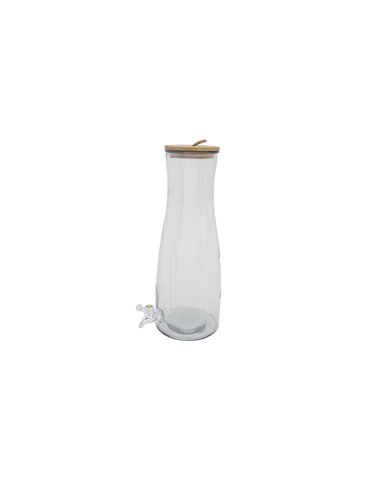 Cosy & Trendy | Sapdispenser Glas met Houten Deksel 4,7 L