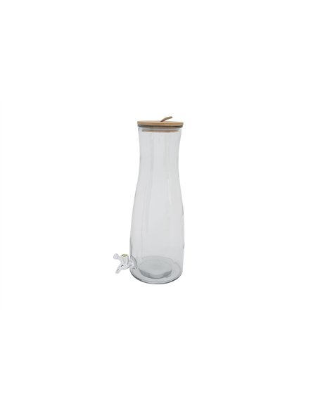Cosy & Trendy | Sapdispenser Glas met Houten Deksel 4,7 L