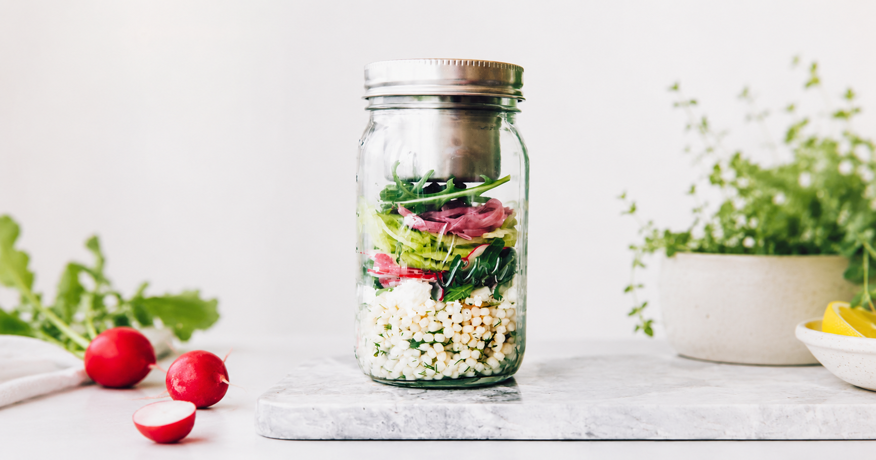 Meal prep in Mason Jars: zo blijft je eten lekker en knapperig